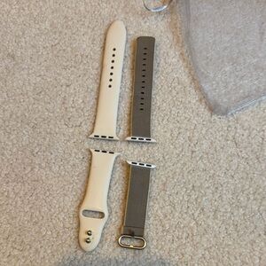Apple Watch Bands in Cream and Gray